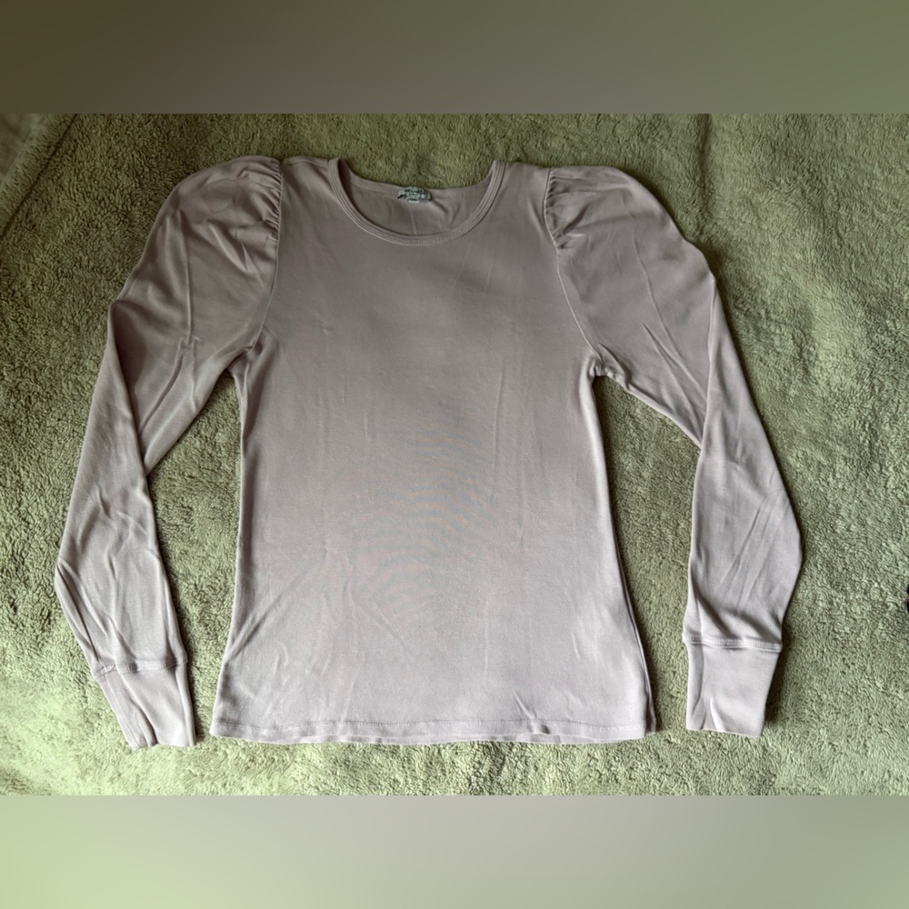 Splendid Long Sleeve Tee in Light Pink